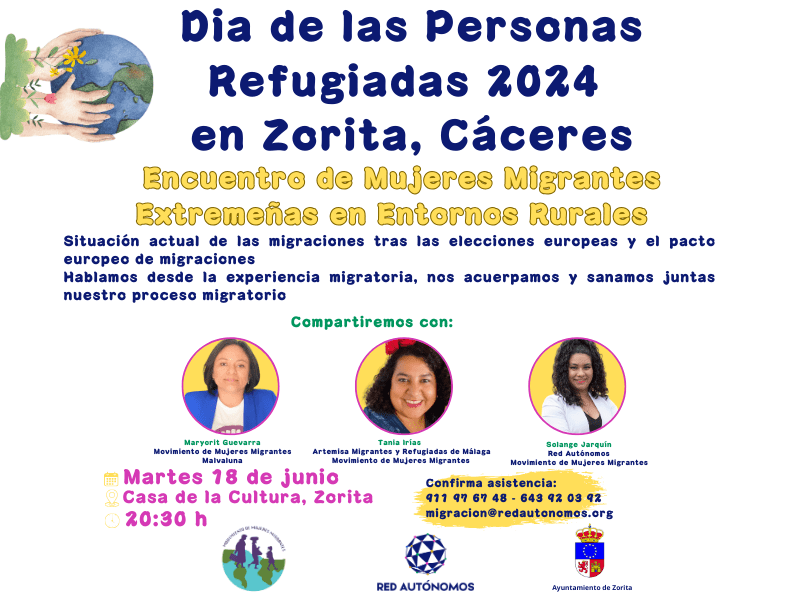 Encuentro de Mujeres Migrantes Extremeñas en Entornos Rurales en Zorita, Cáceres 